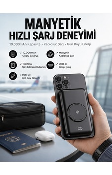 Powerbank Taşınabilir 10.000 Mah Hızlı Şarj Dijital Göstergeli Çok Renkli 99350966 Powerbank Taşınabilir 10.000 Mah Hızlı Şarj Dijital Göstergeli Çok Renkli 99350966
