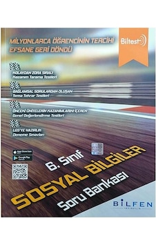 Bilfen 6.Sınıf Sosyal Bilgiler Biltest Soru Bankası 2023 Bilfen 6.Sınıf Sosyal Bilgiler Biltest Soru Bankası 2023