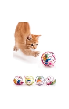 Metal Kafesli Peluş Fareli Kedi Ve Köpek Oyuncağı - Eğlenceli Oyun Topu Metal Kafesli Peluş Fareli Kedi Ve Köpek Oyuncağı - Eğlenceli Oyun Topu