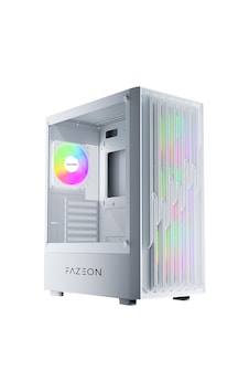 Fazeon F18 650w 80+ Bronze Tempered Glass Mesh 4x Argb Fanli Usb 3.0 Beyaz E-atx Bilgisayar Kasasi