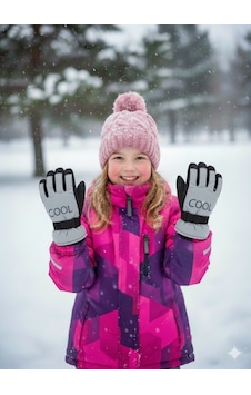 Miniko Kids Kitti 422-017 Kız Çocuk 9-14 Kar Kayak Eldiveni Gri Miniko Kids Kitti 422-017 Kız Çocuk 9-14 Kar Kayak Eldiveni Gri