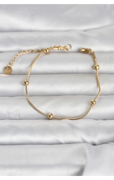 Mey İthalat 316l Çelik Gold Renk Top Zincirli Kadın Bileklik - Özel Seri Meyeb69de17775d3f55d3150967c6 Altın