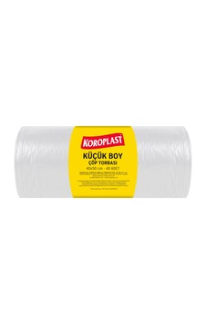 Koroplast Küçük Boy Çöp Poşeti 40x50 Cm 40 Adet, Sızdırmaz Ve Yır Koroplast Küçük Boy Çöp Poşeti 40x50 Cm 40 Adet, Sızdırmaz Ve Yır
