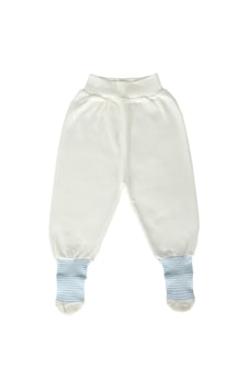Baby Shez %100 Pamuklu Yenidoğan Bebek Çoraplı Tek Alt Pantolon Krem Baby Shez %100 Pamuklu Yenidoğan Bebek Çoraplı Tek Alt Pantolon Krem
