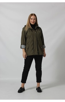 Moda Berray Kısa Astar Detaylı Bondit Trençkot Haki Haki Moda Berray Kısa Astar Detaylı Bondit Trençkot Haki Haki