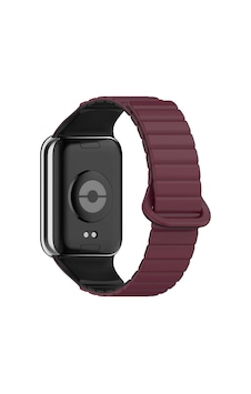 Xiaomi Mi Band 8 Pro Silikon Kordon Omsy Krd-105 Strap Kayış-koyu Kırmızı-siyah Xiaomi Mi Band 8 Pro Silikon Kordon Omsy Krd-105 Strap Kayış-koyu Kırmızı-siyah