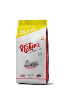 Natura Premium Düşük Tahıllı Tavuklu Yavru Kedi Maması 8 Kg + 2 Kg