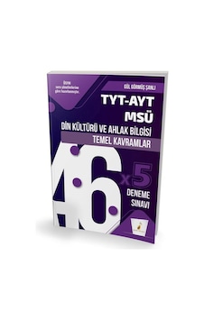 TYT-AYT-MSÜ Din Kültürü ve Ahlak Bilgisi Temel Kavramlar ve 46x5 Deneme Sınavı - Gül Görmüş Şanlı - Pelikan Yayınları TYT-AYT-MSÜ Din Kültürü ve Ahlak Bilgisi Temel Kavramlar ve 46x5 Deneme Sınavı - Gül Görmüş Şanlı - Pelikan Yayınları