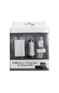 Smart Tech iPhone 4 Ve Apple Uyumlu iPad 2 / 3 / 4 İçin Araç Şarjı Ve Seyahat Şarjı Seti Smart Tech iPhone 4 Ve Apple Uyumlu iPad 2 / 3 / 4 İçin Araç Şarjı Ve Seyahat Şarjı Seti