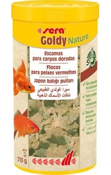 Sera Goldy Nature Japon Balığı Yemi Pul 1000 Ml 210 Gr Sera Goldy Nature Japon Balığı Yemi Pul 1000 Ml 210 Gr