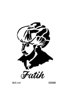 Airbrush Tattoo Fatih Sultan Mehmet Yapışkanlı Stencil Süsleme Ve Boyama Kalıbı