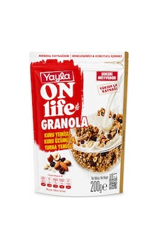 Yayla On Life Granola Kuruyemişli & Kuru Üzümlü 200 Gr Sağlıklı Kahvaltılık Granola Yayla On Life Granola Kuruyemişli & Kuru Üzümlü 200 Gr Sağlıklı Kahvaltılık Granola