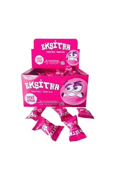 Ekşitra Çilek Aromalı Ekşi Şekerli Sakız 100 Adet Ekşitra Çilek Aromalı Ekşi Şekerli Sakız 100 Adet