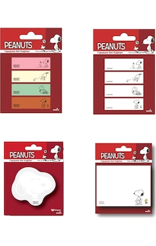 Snoopy Desenli 4 Farklı Model Yapışkanlı Not Kağıtları Snoopy Desenli 4 Farklı Model Yapışkanlı Not Kağıtları