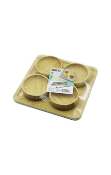 Ahşap Bambu 5pcs Çerezlik - Lokumluk Kase Seti 22x22cm Çok Renkli Ahşap Bambu 5pcs Çerezlik - Lokumluk Kase Seti 22x22cm Çok Renkli