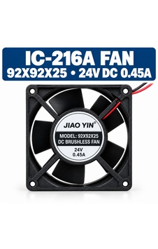 Jiao Yin 92x92x25 Mm 24v Dc 0,45a Kare Soğutma Fanı