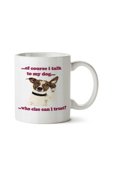 I Talk To My Dog Konuşan Köpeğim İki Tarafı Baskılı Kupa Bardak Çok Renkli I Talk To My Dog Konuşan Köpeğim İki Tarafı Baskılı Kupa Bardak Çok Renkli