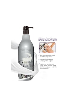 Morfose Sülfatsız Milk Biotin Retinol Içerikli Tuzsuz Şampuan 1000 Ml Morfose Sülfatsız Milk Biotin Retinol Içerikli Tuzsuz Şampuan 1000 Ml