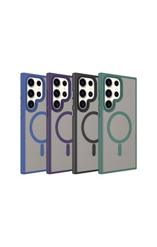 Zore Galaxy S23 Ultra Kılıf Mat Arka Yüzey Wireless Şarj Özellikli Nvth Flet M-safe Kapak - Lacivert Zore Galaxy S23 Ultra Kılıf Mat Arka Yüzey Wireless Şarj Özellikli Nvth Flet M-safe Kapak - Lacivert