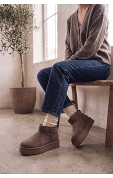 Polomia Comfort Süet İçi Suni Kürklü Kalın Taban Kadın Bot Kahverengi Polomia Comfort Süet İçi Suni Kürklü Kalın Taban Kadın Bot Kahverengi