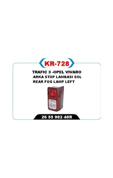 Arka Sis Lambası Sol Trafıc 3 Glblseme - 67 -opel Vıvaro Arka Sis Lambası Sol Trafıc 3 Glblseme - 67 -opel Vıvaro