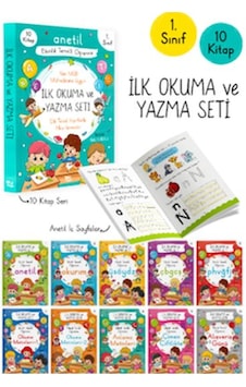 Anetil İlk Okuma Ve Yazma Seti 10 Kitap