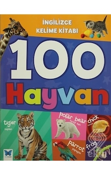 İngilizce Kelime Kitabı- 100 Hayvan- Mavi Kelebek