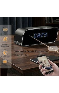 1080p Hd Mini Gizli Wifi Masa Saati Gece Görüşlü Kamera 1080p Hd Mini Gizli Wifi Masa Saati Gece Görüşlü Kamera