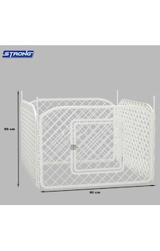 Strong - 760 - Plastik Köpek Oyun Bahçesi Çiti 4 - Csmo-tex - Panel 90x60cm