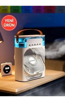Ultrasonik Hava Vantilatörü Nemlendirici Fan Buhar Makinesi Rgb