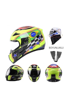 Brezilya Kışlık Boyunluklu Fullface Motosiklet Kaskı Karışık-çok Renkli Brezilya Kışlık Boyunluklu Fullface Motosiklet Kaskı Karışık-çok Renkli