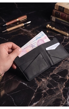 Luvo %100 Hakiki Deri El Yapımı 4 Kart Bölmeli Unisex Minimalist Cüzdan Kartlık İnce Kompakt Kağıt Para Ve Kart Bölmeli Cüzdan Siyah Luvo %100 Hakiki Deri El Yapımı 4 Kart Bölmeli Unisex Minimalist Cüzdan Kartlık İnce Kompakt Kağıt Para Ve Kart Bölmeli Cüzdan Siyah