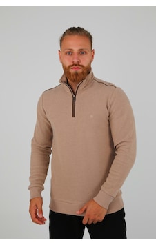 Brango Erkek Dik Yaka Yarım Fermuarlı Selanik Sweatshirt Bej No Color Brango Erkek Dik Yaka Yarım Fermuarlı Selanik Sweatshirt Bej No Color
