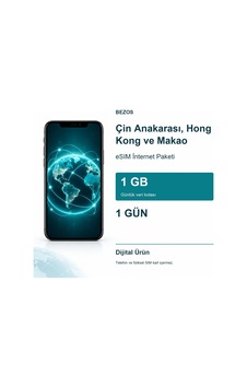 Çin Anakarası, Hong Kong Ve Makao Esım İnternet Paketi Günlük 1 Gb 1 Gün Çin Anakarası, Hong Kong Ve Makao Esım İnternet Paketi Günlük 1 Gb 1 Gün