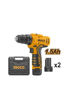 Ingco CDLI12325 12V 1.5 Ah Li-ion Çift Akülü Matkap