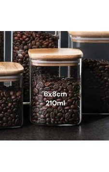 Konak Züccaciye Borosılıcate Cam Kavanoz Küçük 6x6x8cm Konak Züccaciye Borosılıcate Cam Kavanoz Küçük 6x6x8cm