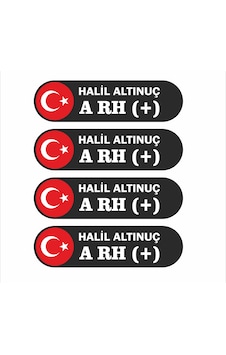 5 Adet Kişiye Özel Kan Grubu Folyo Sticker Kask Motor Bisiklet Oto İsim Kan Grubu 10x3 Cm Çok Renkli 5 Adet Kişiye Özel Kan Grubu Folyo Sticker Kask Motor Bisiklet Oto İsim Kan Grubu 10x3 Cm Çok Renkli