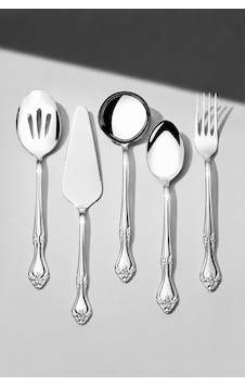 Lalezar Sade 5 Parça Mini Sofra Servis Takımı Gümüş Lalezar Sade 5 Parça Mini Sofra Servis Takımı Gümüş