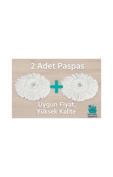 Motek Süper Emici Mikrofiber Paspas 2 Adet Yedek