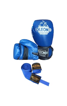 Kogam Leon Blade Boks, Kick Boks Ve Muay Thai Eldiveni+Bandaj Mavi Kogam Leon Blade Boks, Kick Boks Ve Muay Thai Eldiveni+Bandaj Mavi