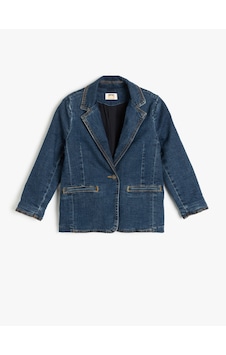 Koton Pamuklu Uzun Kollu Cep Detaylı Kruvaze Yaka Denim Ceket Koyu İndigo 5skg20023ad Dark Indigo Koyu İndigo Koton Pamuklu Uzun Kollu Cep Detaylı Kruvaze Yaka Denim Ceket Koyu İndigo 5skg20023ad Dark Indigo Koyu İndigo