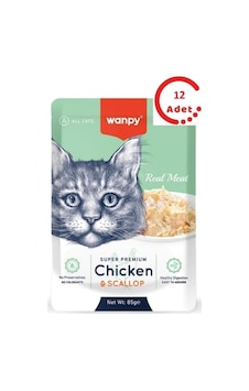 Pouch Tavuklu & Deniz Taraklı Yaş Kedi Maması 85 Gr X 12 Adet Pouch Tavuklu & Deniz Taraklı Yaş Kedi Maması 85 Gr X 12 Adet