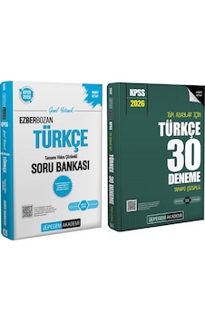Pegem Yayınları 2026 Kpss Türkçe Soru Bankası Ve Deneme Seti 2 Kitap