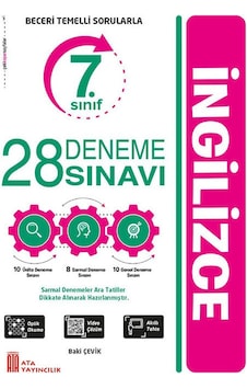 Ata Yayıncılık 7. Sınıf 28 Deneme Sınavı İngilizce Ata Yayıncılık 7. Sınıf 28 Deneme Sınavı İngilizce