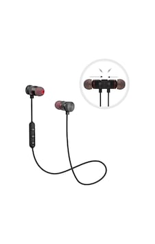 Sport Kablosuz Manyetik Bluetooth Siyah Kulaklık Sport Kablosuz Manyetik Bluetooth Siyah Kulaklık