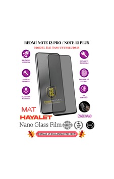 Redmi Note 12 Pro/12 Plus Tam Uyumlu Mat Privacy Esnek Nano Ekran Koruyucu Film Redmi Note 12 Pro/12 Plus Tam Uyumlu Mat Privacy Esnek Nano Ekran Koruyucu Film