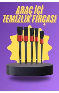 5 - 355 - Parça Araç İçi Temizlik Fırçası Araç İçi-dışı Temizleme - Kmrsfres - Fırça Seti 5 - 355 - Parça Araç İçi Temizlik Fırçası Araç İçi-dışı Temizleme - Kmrsfres - Fırça Seti