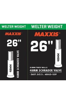 Maxxis 26X1.5/2.5 48 Mm Kalın Sibop Iç Lastik Av48 Siyah - Yeşil