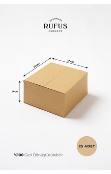 17x17x9cm Kraft Koli 25 Adet Diğer 17x17x9cm Kraft Koli 25 Adet Diğer
