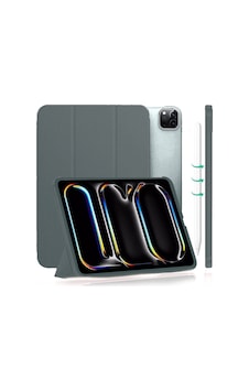 Apple Uyumlu iPad, Pro 11 M4 2024 11 Inç Tablet Flip Smart Standlı Akıllı Kılıf Smart Cover Kapaklı Kılıf
